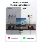 30W Outlet Extender Charger – 4-in-1 Fast Charging Adapter